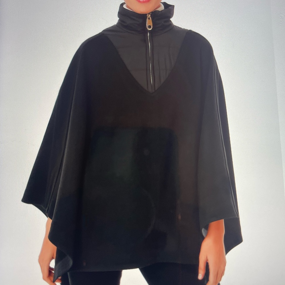 TUCKERNUCK HIGH-NECK PONCHO